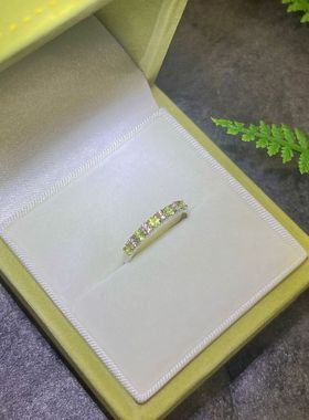 法式复古橄榄绿锆石手饰戒指女新款潮个性轻奢高级感开口食指戒