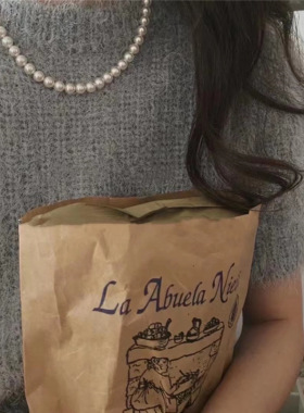 钛钢叠戴新款气质复古珍珠项链女