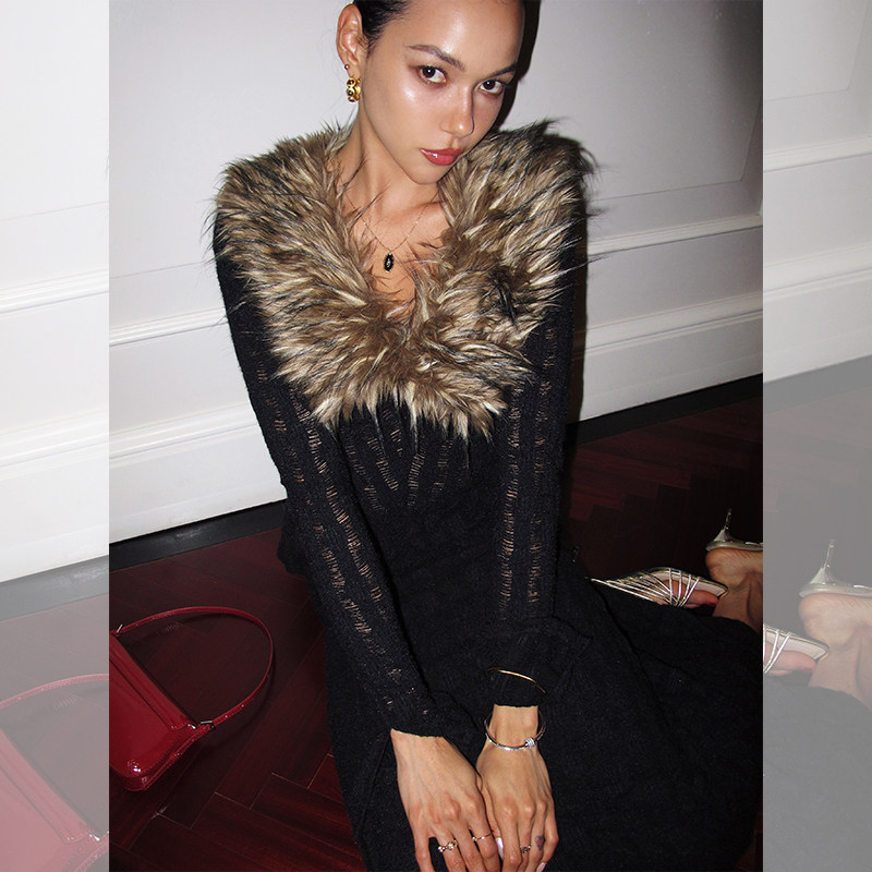 ITSNIKAR 法式v领针织衫套装女秋冬氛围感气质显瘦上衣半裙两件套,淘宝优惠券,粉丝福利购,淘宝优惠卷