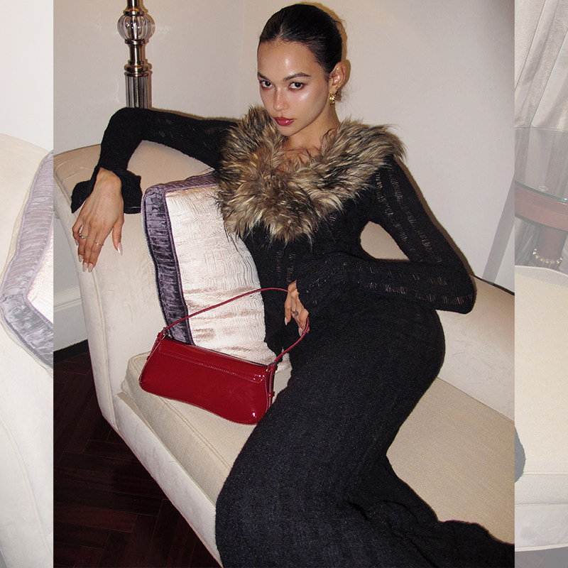 ITSNIKAR 法式v领针织衫套装女秋冬氛围感气质显瘦上衣半裙两件套,淘宝优惠券,粉丝福利购,淘宝优惠卷