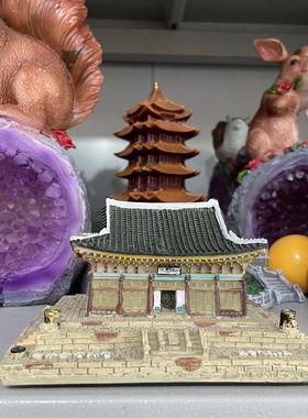 世界名韩国景福宫旅游树脂工艺品