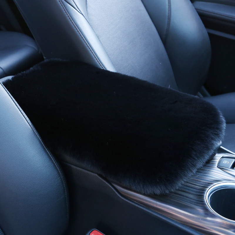 汽车扶手箱垫仿獭兔毛绒车中央扶手箱套胳膊垫通用型车载装饰内饰,淘宝优惠券,粉丝福利购,淘宝优惠卷