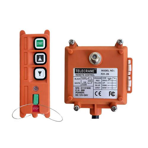 台湾禹鼎TELECRANE工业无线遥控F21-2S卷扬机升降机 喷砂机遥控器 - 图3