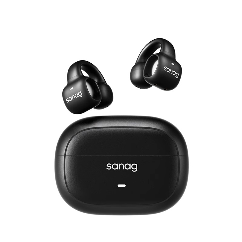 sanag塞那S3S蓝牙耳机耳夹式气骨传导运动不入耳无线挂耳塞纳新款 - 图0