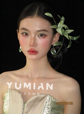 YuG｜手作竹叶新中式 烫花头饰