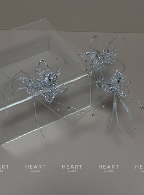 TM｜碎钻凝胶羽毛项链三件套