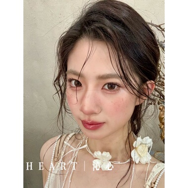 TM｜山茶花韩女无花果新娘手作串珠项链（项链+耳夹