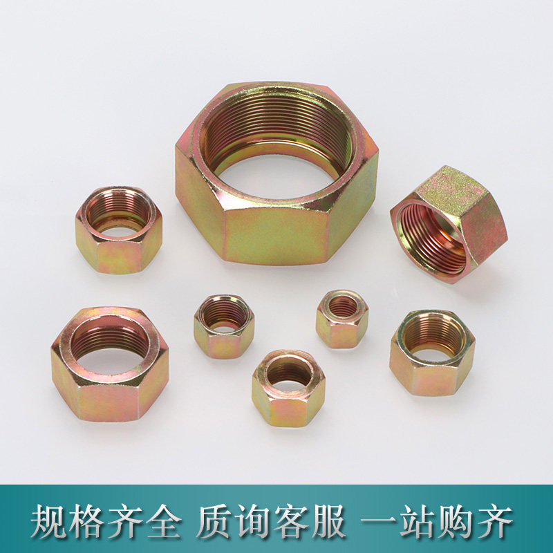 高压油管内丝螺帽公制卡套式管接头三件套16/22/27大小孔螺母套帽,淘宝优惠券,粉丝福利购,淘宝优惠卷