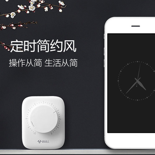 公牛定时插座家用电动电瓶车定时器充电循环机械智能自动断电开关 - 图0
