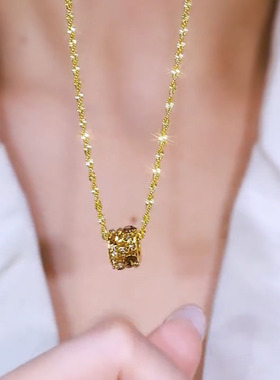 2025新款咖金色路路通项链