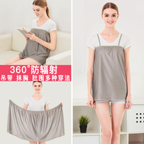 Radiation-proof clothing for pregnant women wearing belly-to-work computer office protective belly with big code apron stop