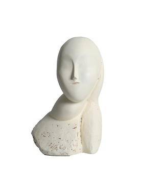 软装恒大极简展厅样板房客厅边柜玄关软装花瓶雕像扩香石装饰摆件