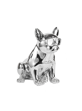 软装恒大现代轻奢样板间客厅边几装饰酒具组合摆件斗牛犬摆件软装