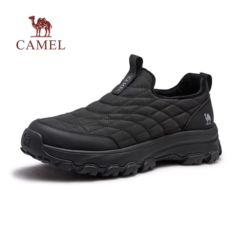 骆驼男鞋2025冬季新款加绒防寒保暖低帮一脚蹬防滑休闲雪地棉鞋,淘宝优惠券,粉丝福利购,淘宝优惠卷