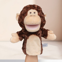 (Early teaching institution recommended) genuine plush gorilla hand puppet toy animal glove can be set with a mouth cover hand doll