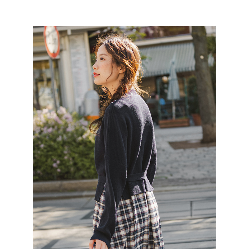 茵曼2020新款学院风显瘦宽松连衣裙 茵曼田田极客连衣裙