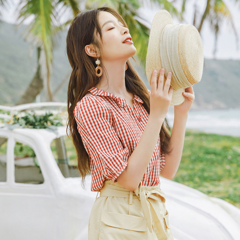  茵曼田田极客衬衫