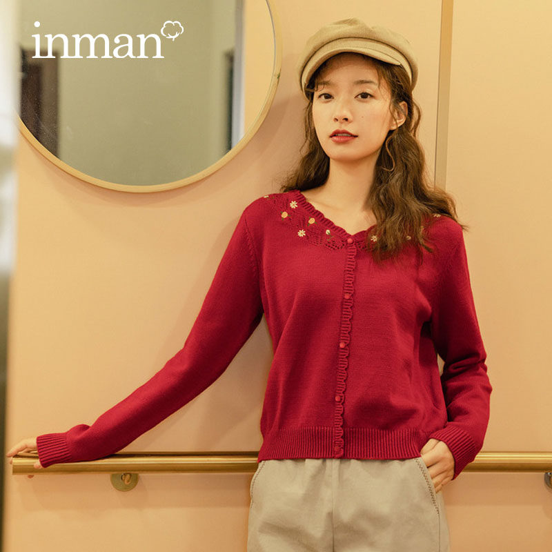 茵曼套头宽松外穿慵懒风2020年毛衣 茵曼田田极客毛衣
