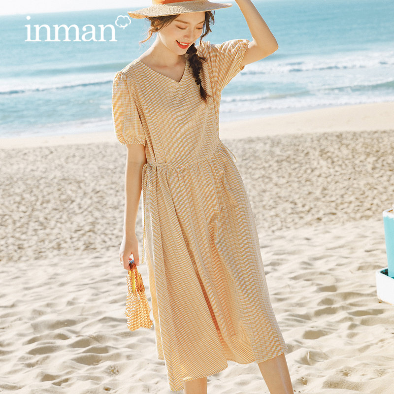  茵曼田田极客连衣裙