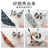 Кошачья подвесная клетка с кошкой, затрудненной подвесным гнездо