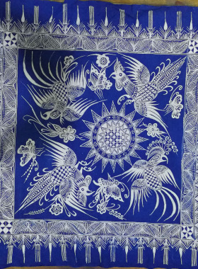 蜡染布艺丹寨蜡染衣服加工围巾加工蜡染私人订制蜡染设计研发图案