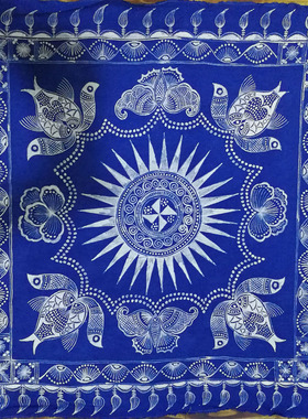 蜡染布艺丹寨蜡染衣服加工围巾加工蜡染私人订制图案设计研发定做