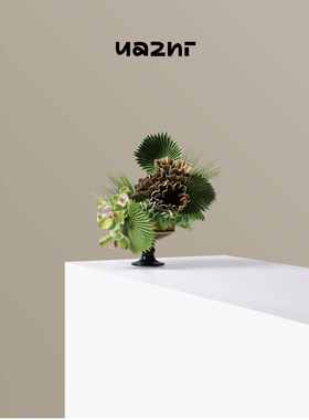 花小只中古绿色花艺绿箬