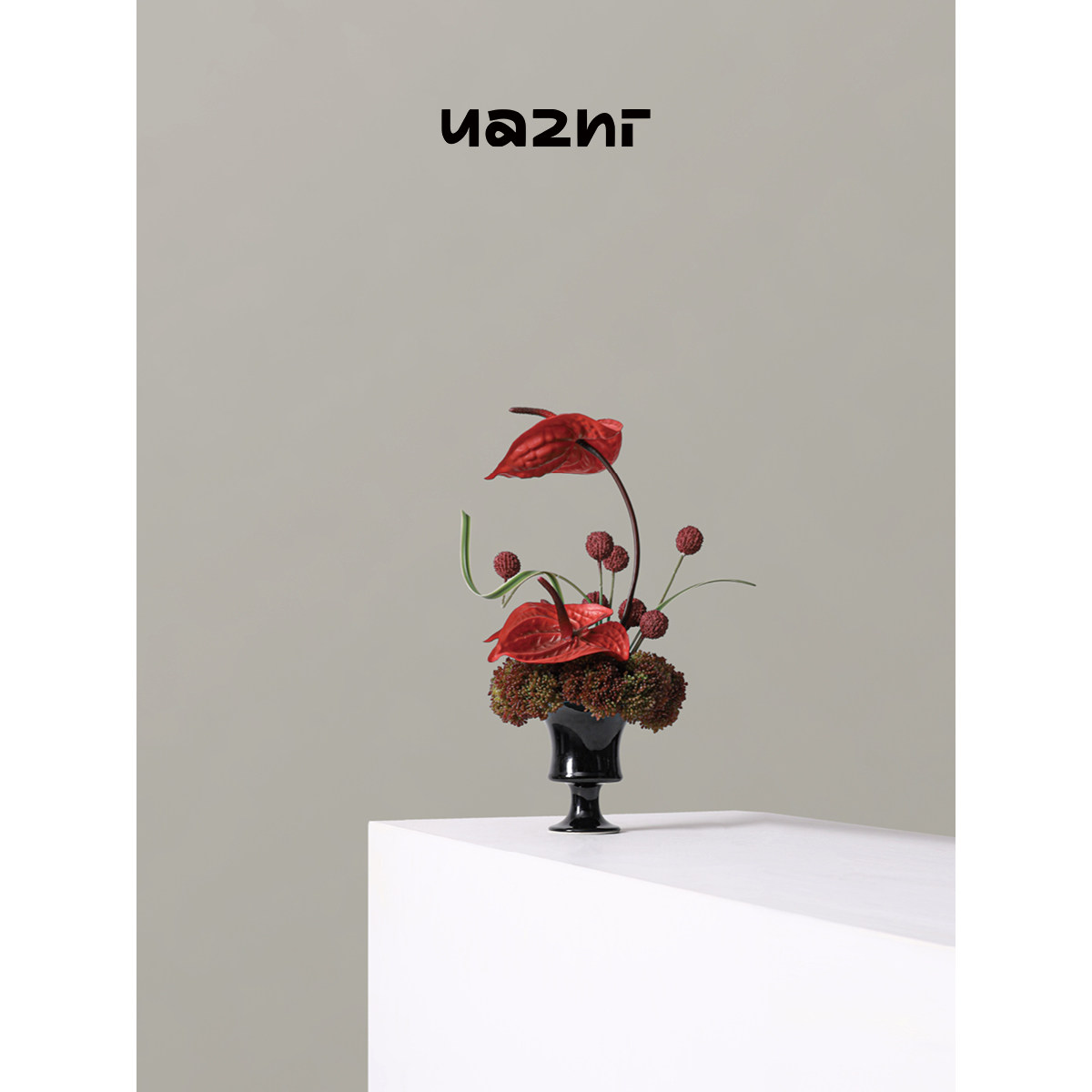 花小只 红色系商业小花艺绯梦 样板间茶几床头柜梳妆台高级感摆件,淘宝优惠券,粉丝福利购,淘宝优惠卷