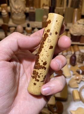 18-91mm红湘妃竹堵头手把件，一物一链接，拍了下架，远山工