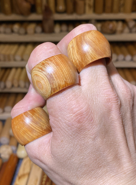 高油太行崖柏扳指戒指指环，内径21宽度20外径29