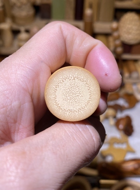 22-37mm黄皮短粗圆，一物一链接，拍了下架，远山工实心竹手把件