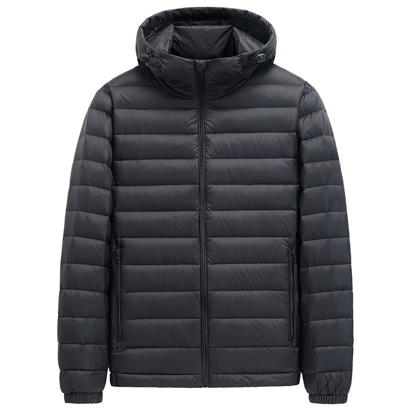 宝盾狼轻薄秋冬加大码男士羽绒服外套特大号青年时尚男连帽羽绒服