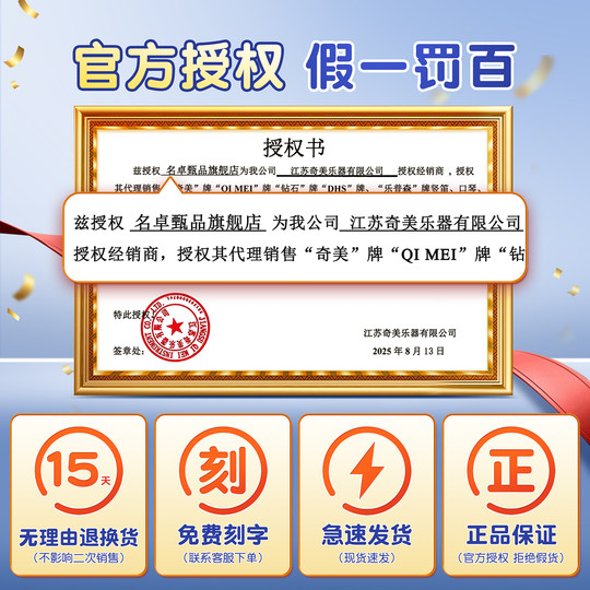 奇美竖笛德式高音6孔8孔小学生专用初学六孔八孔儿童入门笛子乐器