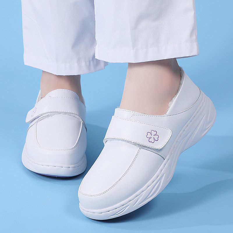 秋冬季护士鞋女软底不累脚平底防滑厚底百搭加绒加厚保暖工作棉鞋,淘宝优惠券,粉丝福利购,淘宝优惠卷