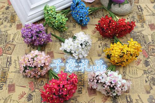 2025新款梅花 精致手工仿真花 高档婚庆花 diy花环配件 拍摄道具 - 图0