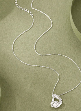 银十字链S999足银时尚镂空吊项链