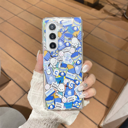 ins日韩卡通美乐蒂帕恰狗适用于三星FOLD7手机壳fold6折叠屏创意新款FOLD5磁吸FOLD4/3手链女款w22保护套 - 图1