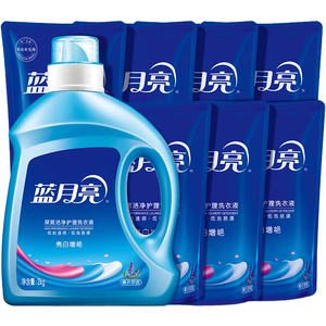 蓝月亮洗衣液组合2L+7袋