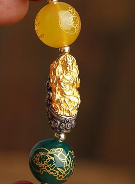 本命年礼物正品貔貅手链和田玉