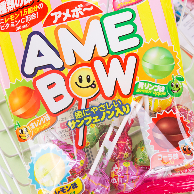 日本进口Ribon理本五口味苹果草莓棒棒糖综合水果棒棒糖儿童零食 - 图1