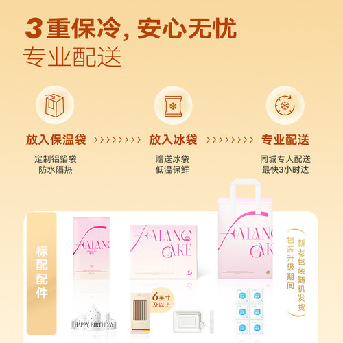 法乐希蓝莓云朵酸奶下午茶生日蛋糕北京上海杭州广州深圳同城配送 - 图3