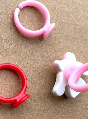 小朋友女童玩具女戒指空托框圆形