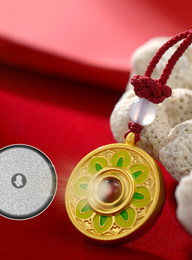 唐卡合金相花楞严咒投影吊坠项链挂件多图案可以选国潮吊坠