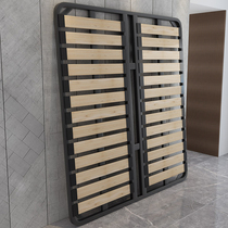 Platoon skeleton bed frame 2 m full solid wood pine wood moisture-proof keel rack whole-folded tatami hard plate bed plate custom-made