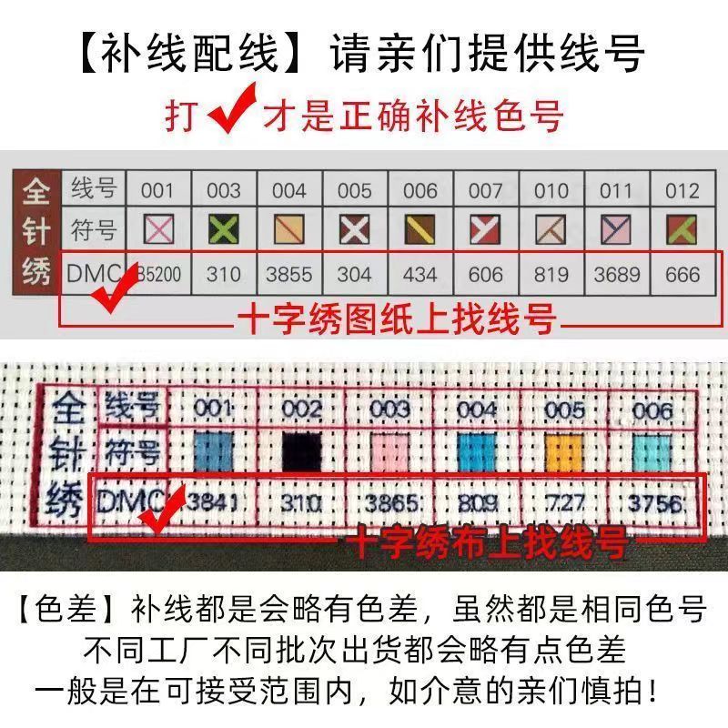 清明上河图十字绣线马到成功配线补线迎客松六股绣线自选零卖棉线 - 图2