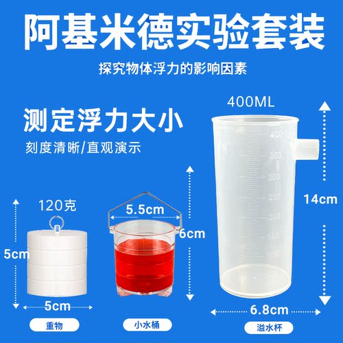 阿基米德原理实验器演示器实验器材探究影响浮力大小的因素初中物理浮力力学教具测量浮力原理及应用 - 图0