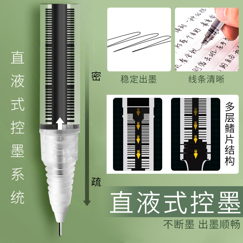 白雪 T16 速干直液式走珠笔 0.5mm*6支 天猫优惠券折后￥3.9包邮（￥5.9-2）