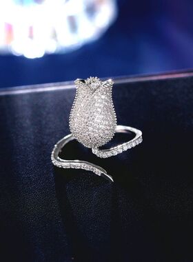 韩子网食指玫瑰花红风个性时尚