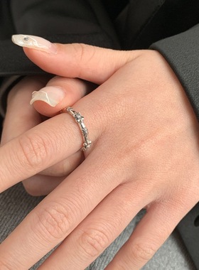 一件代发个性朋克开口戒指女轻奢小众设计精致高级冷淡风时尚复古