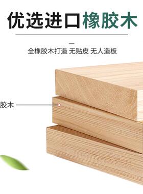 橡胶木飘窗桌子折叠炕桌家用实木榻榻米矮桌小茶几桌小餐桌免安装